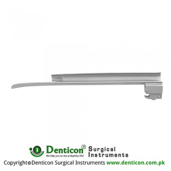 MaxBright™ Fiber Optic Miller Laryngoscope Blade Fig. 1 - For Children Stainless Steel, Working Length 80 mm